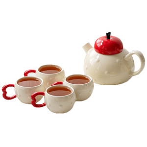 Home Tea <strong>Cup</strong> <strong>Set</strong> with <strong>Teapot</strong> <strong>for</strong> Weddings <strong>and</strong> Housewarmings Thoughtful Companion Gift - Product Image 5