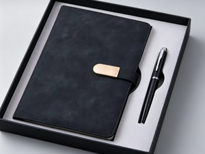 Custom Business Notebook Gift Set Planner <b>A5</b> Wholesale Pu Leather Notebook Custom Deluxe <b>Diary</b> With Pen Gift Sewn Binding <b>Diary</b> - Product Image 5