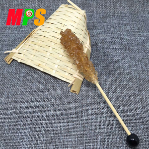 Sucettes en cristal dur de bonbons de roche faits à la main par OEM 10g 12g fruits aromatisés sucrés pour le thé/café certifié halal disponible - Product Image 3