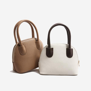 Sac à bandoulière simple en cuir élégant pour femmes, sacs à main simples en forme de coquille, vente en gros - Product Image 2
