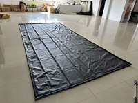 Tapis de sol antidérapant en PVC personnalisable avec motif puzzle en vinyle tissé pour bureau, voiture, salle de bain ou porte