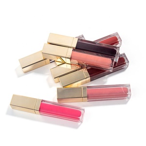 Label Pribadi <span class=keywords><strong>Lipgloss</strong></span> Tahan Air Tahan Lama 12 Warna Lipstik Cair Tabung Persegi Emas - Product Image 5