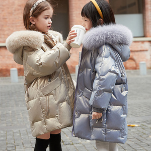 <span class=keywords><strong>Manteau</strong></span> d'hiver pour enfants, parka rembourrée en coton pour adolescents, garçons et filles, vestes longues épaisses et chaudes, vêtements d'extérieur pour tout-petits - Product Image 4