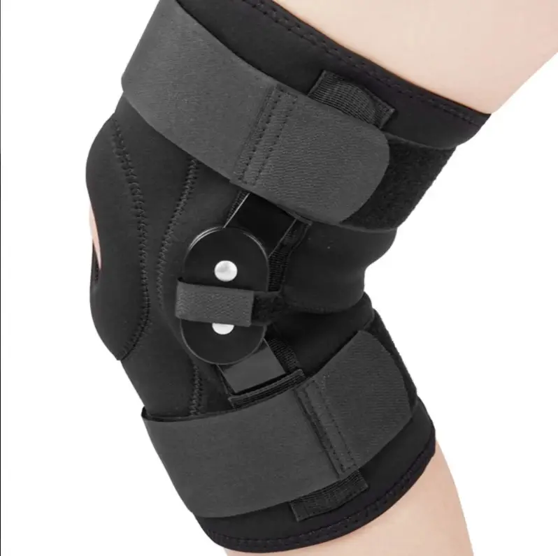 Neoprene mở xương bánh chè bản lề đầu gối niềng răng chỉnh hình cho đau đầu gối với lò xo nén