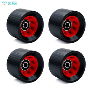 SeeMore 4 ruote 58*32/39mm 82A per <span class=keywords><strong>pattini</strong></span> <span class=keywords><strong>a</strong></span> <span class=keywords><strong>rotelle</strong></span> da interno/esterno, per Roller Derby e pattinaggio di velocità, ruote di ricambio - Product Image 5