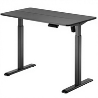 Bureau électrique en acier traditionnel réglable en hauteur (assis-debout) 120 cm pour le travail et l'apprentissage