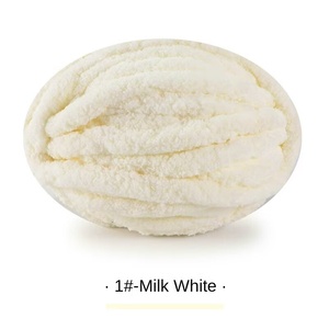 Cường độ cao Icelandic Len Mèo đuôi khăn cap dày Chenille sợi với mô hình nhuộm trơn dòng bé nửa Jin rayon pha trộn - Product Image 6