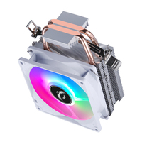Dissipateur thermique pour processeur QiuzAim 12e génération, 2 tubes en cuivre, 1700, refroidissement par air, ventilateur de processeur pour ordinateur 90 mm, PWM/1200 silencieux, 1150/AM3