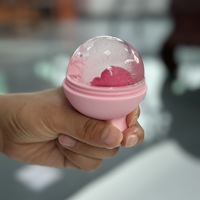 Rouleau à glaçons en silicone pour le visage avec logo personnalisé Rouleau de massage pour le visage et les soins de la peau
