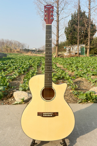 Chitarra Acustica Cutaway 40 Pollici Marca Boult, Prezzo all'Ingrosso, Finitura Lucida, <span class=keywords><strong>6</strong></span> Corde, Colore Naturale, in Compensato - Product Image 4