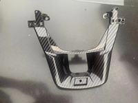 Pièces intérieures de voiture, panneau décoratif en ABS couleur fibre de carbone, garniture de bouton du volant, couvercle de panneau pour Fortuner pour Hilux Revo