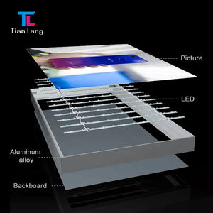 Perfil de caja de luz de tela rectangular, perfil de caja de luz de aluminio, perfil de caja de aluminio impermeable - Product Image 1