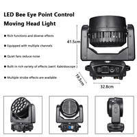 RZ19X15W RGBW 4IN1 LED Bee Eye Point Control DMX512 RDM Zoom Beam Wash CTO Effect Moving Head Light pour DJ Disco KTV