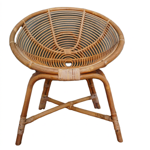 Handmade Rattan Ball Chair Rustic Modern Leisure Chair for Living Room Home Furniture - Product Image 1