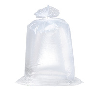 Sacs plats multifonctionnels en LDPE transparents sur mesure, grande capacité, pour emballage de pièces, vêtements et aliments