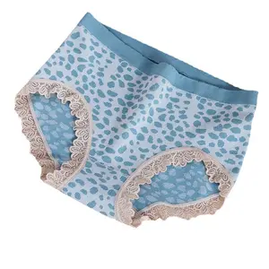 Verão New Leopard Print Lace Underwear Briefs Lace Calcinha Combinando Multi-cor Opcional Alta Elastic Fabric Moda para Mulheres