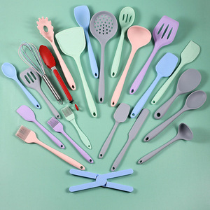 <b>Silicone</b> Kitchenware Set 20 Pieces Spatula Ladle Spoon Cooking <b>Tools</b> Dishwasher Safe - Product Image 1