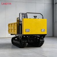 Dumper sur chenilles compact à grand espace de chargement, adapté aux travaux de terrassement et aux opérations de récolte en verger