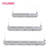 Haute qualité rotatif étanche entrepôt terrain de basket Badminton Hall grandir haute baie lumière linéaire LED lumières en aluminium 150w