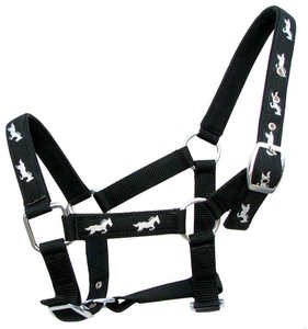 Halter de cheval en nylon réglable léger conçu pour une utilisation quotidienne ajustement solide et fiable pour le toilettage et la manipulation d'équitation - Product Image 3