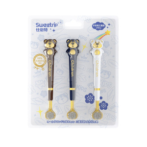 Cepillo de dientes de tres lados para niños, paquete de 3 con cerdas suaves para niños de 3 a 12 años - Product Image 3
