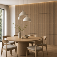 Panneau acoustique décoratif en bois de chêne doré, 600x600mm, avec feutre PET, fonction anti-bruit, pour mur décoratif