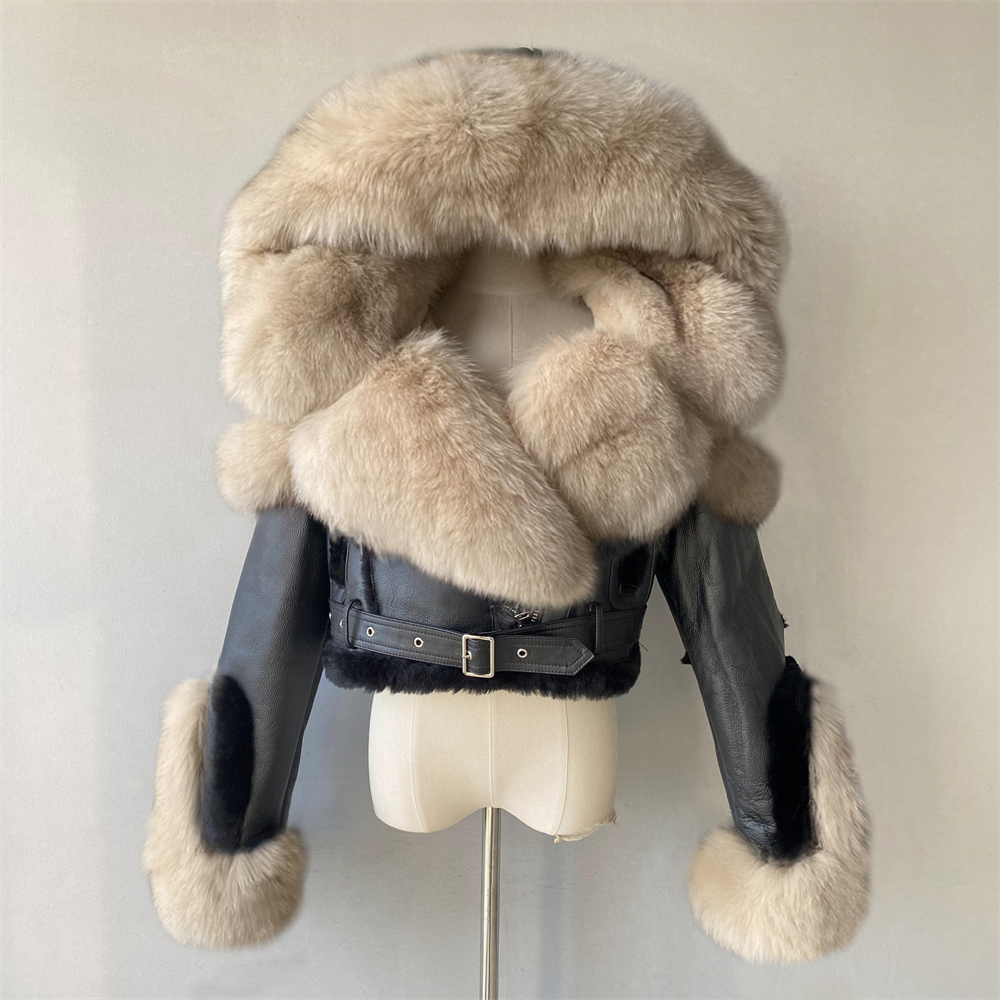 pelliccia nera+khaki