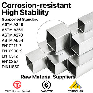 AISI SUS 304 304L 316 316L ASTM ERW BA отделка поверхности квадратная сварная труба из нержавеющей стали - Product Image 3