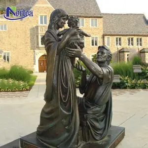 האיכות הטובה ביותר סיטונאית גן הכנסייה קישוט פסל ארד הבתולה מריה פסל למכירה