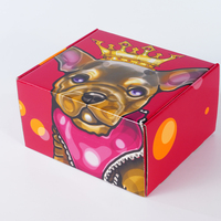 Boîte d'emballage pour jouets pour animaux de compagnie, boîte cadeau avec bande détachable, fermeture éclair auto-adhésive, boîte en carton ondulé personnalisée, boîte d'expédition, boîte postale en carton