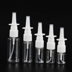 Nasal Throat Sprayer Pump Medical Use 10Ml 15Ml 30Ml 50Ml White Pink Black Blue Amber Green Plastic Nasal Spray <b>Bottle</b> - Product Image 1