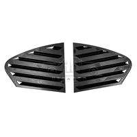 Haosheng Garniture de persienne de fenêtre de voiture Accessoires extérieurs Obturateur arrière en fibre de carbone ABS Couvercle de ventilation latéral pour VW Golf BMW Audi