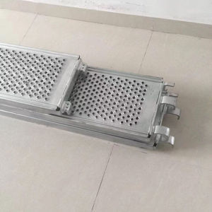 Hot <b>Dip</b> Galvanized Steel Planks Suppliers Steel Scaffold Platform Pierced Steel Plank Frame Metal Deck - Product Image 1