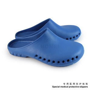 Chaussons de protection médicaux de couleur unie, à talon bas, antidérapants, à bout fermé, pour médecins, infirmières, utilisation en salle d'opération - Product Image 2
