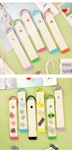 Sales Promotion Korea Personalized Cloth Iron on Patch Kids Diy Metal Cute Candy Color Canvas <b>Name</b> Tag Strap Ice Cream Keychain - Product Image 3