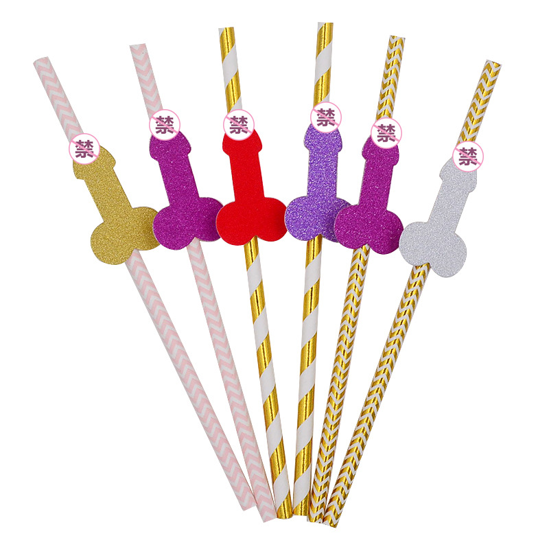Shop Online Dildo Shape Straw Ergonomic Shape for Comfort