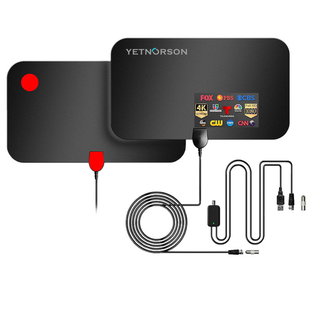 1080P 4K Indoor DVB-T Signal Booster HDTV Antenna Indoor Aerial HD Flat Design Antenna