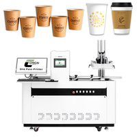 Single Pass Digital Inkjet Printer for Paper Cup Side Wall Printing CMYK 4-Color Dye Ink High-Speed Automatic Feeding