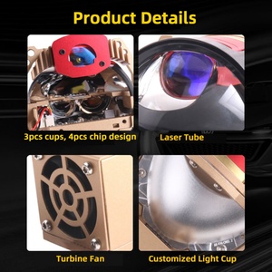 โปรเจคเตอร์เลเซอร์ Bi LED รุ่น L80 ขายดี ขนาด 3.0 นิ้ว สำหรับรถยนต์ ไฟหน้า LED 12V โวลต์ 6500K รุ่นใหม่ Bi LED เลเซอร์ - Product Image 3