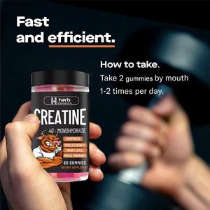 OEM Private Label Muscle Builder Gummies Post-Workout Energy and Creatine Monohydrate Supplement for Adults - Product Image 4