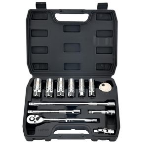 Jeu de douilles magnétiques pivotantes pour bougies d'allumage <span class=keywords><strong>3</strong></span>/<span class=keywords><strong>8</strong></span> pouces, 14 pièces, avec clé dynamométrique <span class=keywords><strong>3</strong></span>/<span class=keywords><strong>8</strong></span>'' (5-45 lb.ft/6.<span class=keywords><strong>8</strong></span>-61.2 Nm), personnalisable OEM - Product Image 1