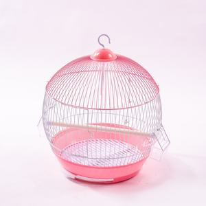 Cage à oiseaux pliable en fil métallique à motif peau de tigre avec fermeture métallique - Product Image 3