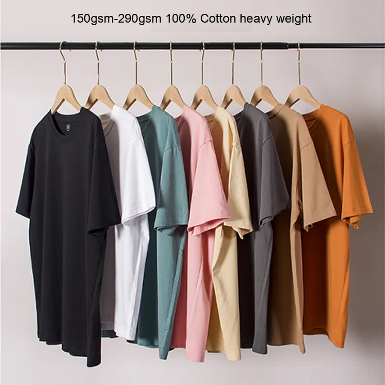 Fabrik preis DTG Druck einfache Hemden Unisex benutzer definierte Männer hochwertige T-Shirts schwere Baumwolle Siebdruck T-Shirt