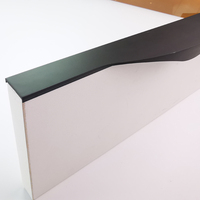 Poignées de porte longues en alliage d'aluminium pour armoire, poignées latérales pour armoire et tiroir, design moderne minimaliste, durables, antirouille, OEM