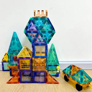 Bloques Magnéticos Multiusos, Juego de Construcción de Pistas de Canicas, Juguete Educativo DIY, Desarrolla Habilidades Matemáticas, Físicas, Creatividad e Imaginación - Product Image 3