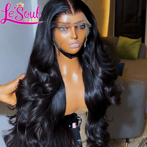 Perruques en cheveux humains vietnamiens bruts super double drawn, lisses comme des baguettes, avec dentelle HD 13x4, sans colle, 100% cheveux humains pour femmes noires - Product Image 2