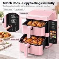 Double Air Fryer Digital Stack Air Fryer Oven Multifonction Air Fryers Accessoires Set