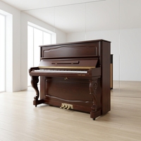 Korea Original Young Chang U121 Mahogany Brown Vertical Piano Solid Spruce Soundboard Retro Wood Cabinet for Music Teaching