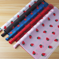 Papier d'emballage pour fleurs imprimé motif fraise de luxe, imperméable, double face, revêtement PVC, pour matériel d'emballage de fleuristes