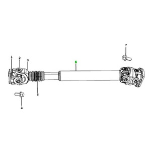 Eje de Transmisión Trasero para Dodge Ram 52123326AD 68057601AA, Pieza de Repuesto de Acero - Product Image 4